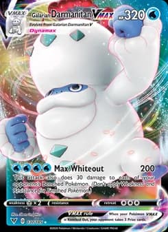 Galarian Darmanitan VMAX card in English