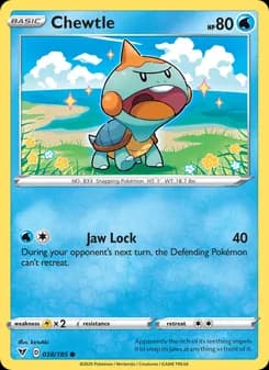 Chewtle card in English