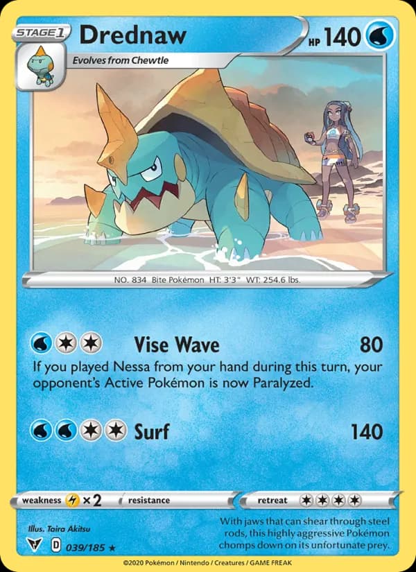 Drednaw card in English