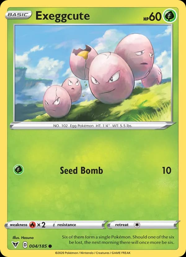 Exeggcute card in English