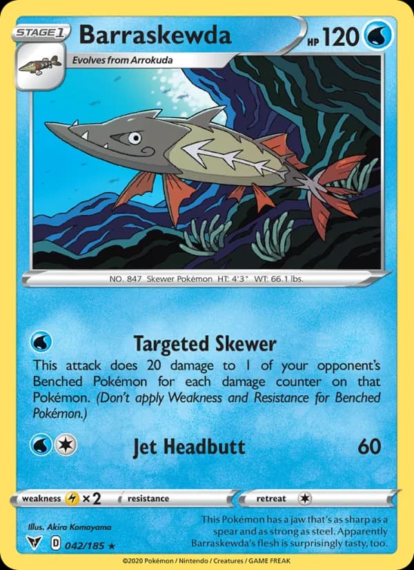 Barraskewda card in English