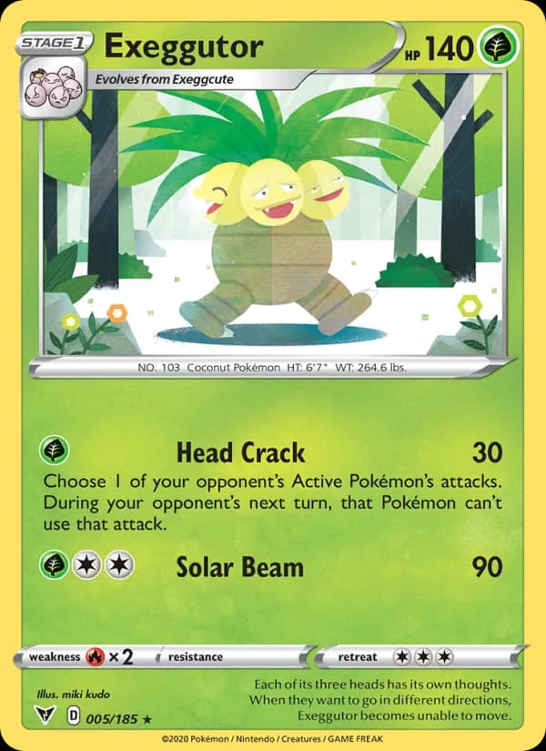 Exeggutor card in English