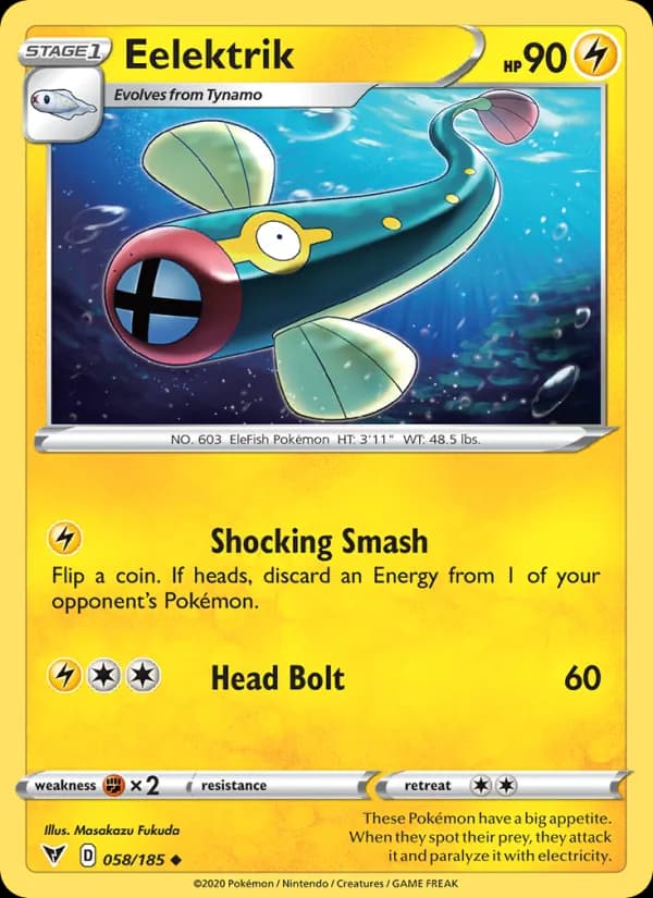 Eelektrik card in English