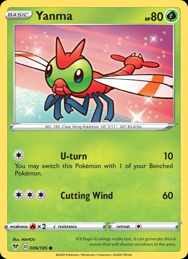 Yanma card in English
