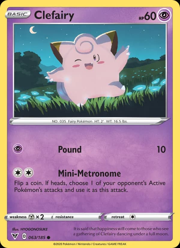 Clefairy card in English