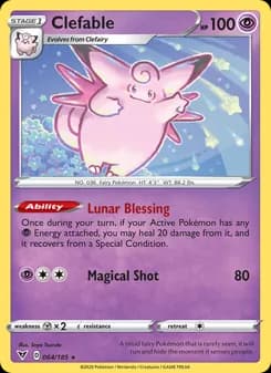 Clefable card in English