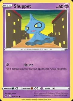 Shuppet card in English