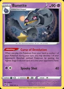 Banette card in English