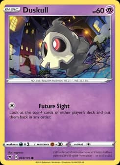 Duskull card in English