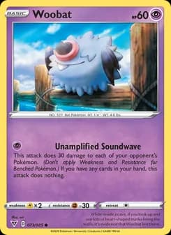 Woobat card in English