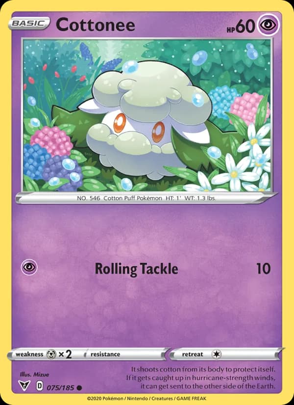 Cottonee card in English