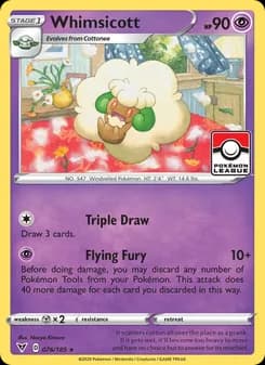Whimsicott card in English