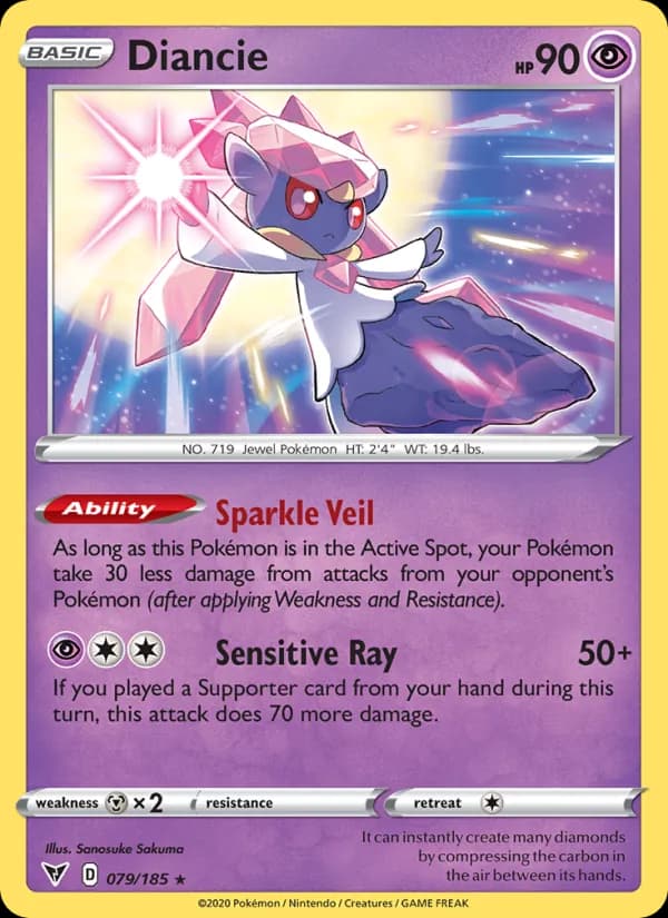 Diancie card in English