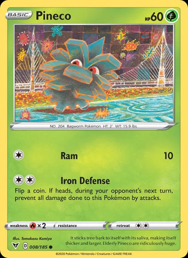 Pineco card in English
