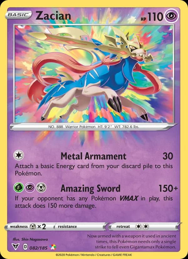 Zacian card in English