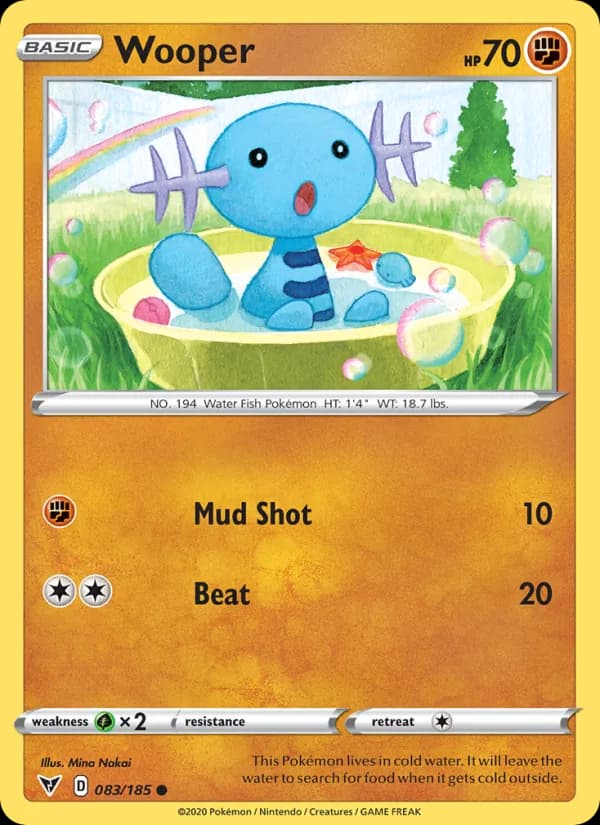Wooper card in English