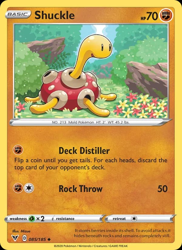 Shuckle card in English