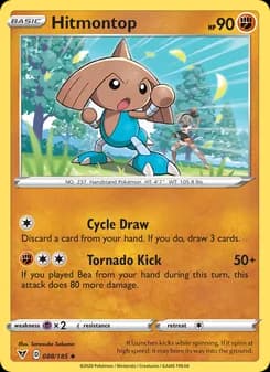 Hitmontop card in English