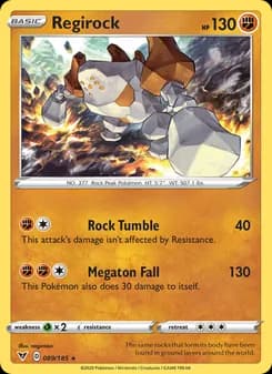 Regirock card in English