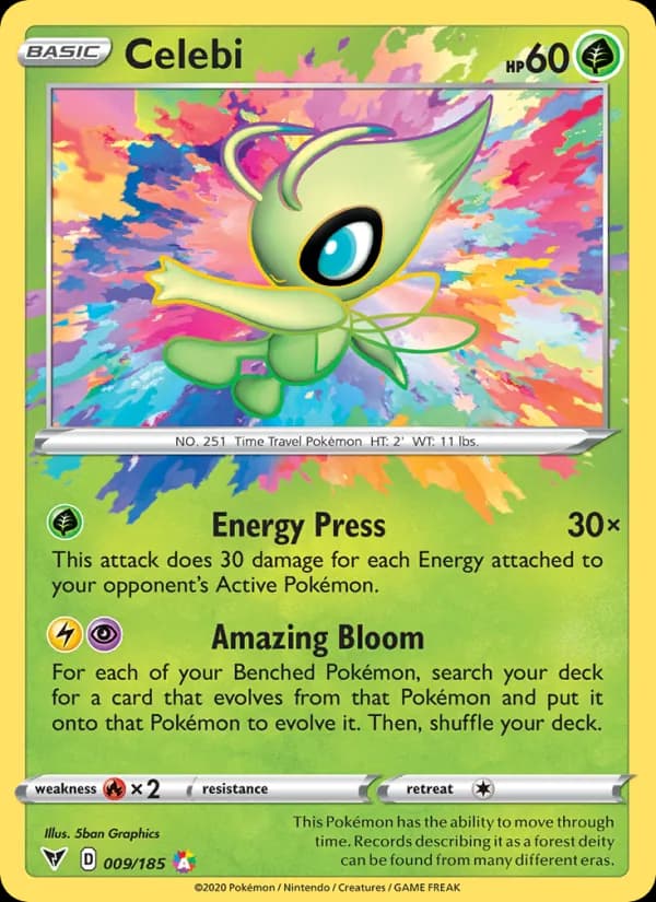 Celebi card in English