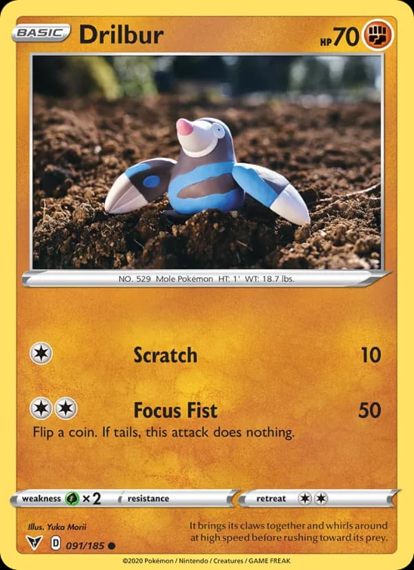 Drilbur card in English