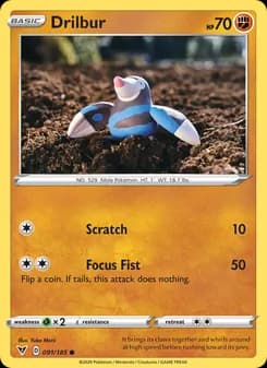 Drilbur card in English