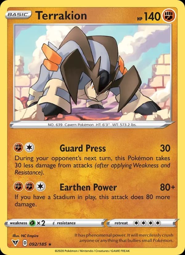 Terrakion card in English