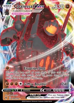 Coalossal VMAX card in English