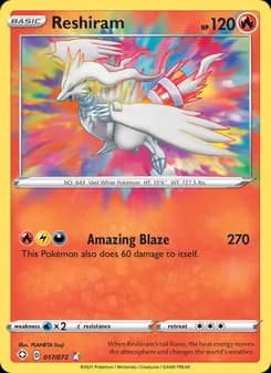 Reshiram card in English