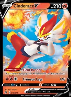 Cinderace V card in English