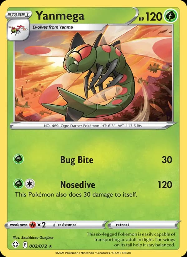 Yanmega card in English