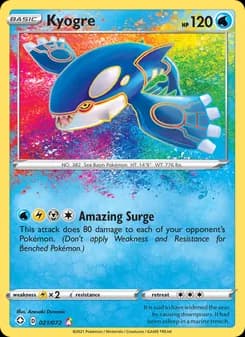 Kyogre card in English