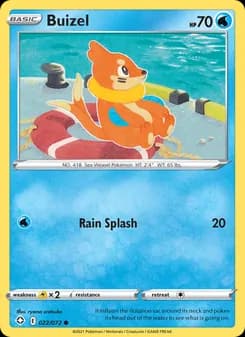 Buizel card in English
