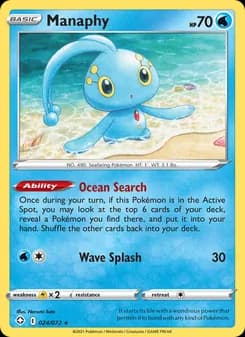 Manaphy card in English