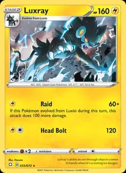 Luxray card in English