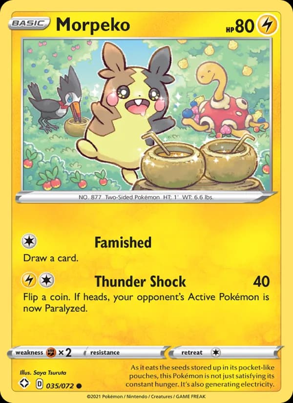 Morpeko card in English
