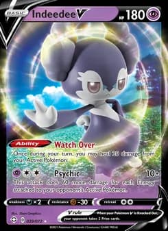 Indeedee V card in English