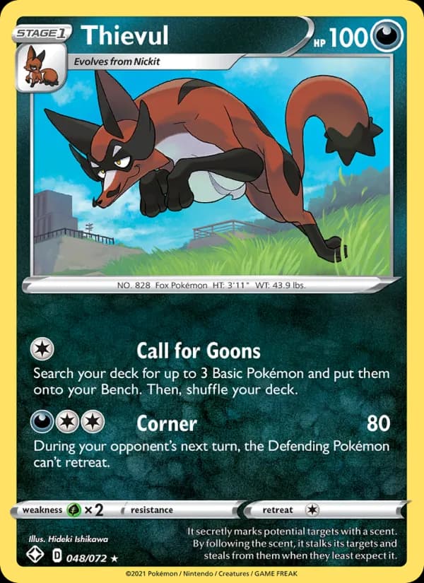 Thievul card in English