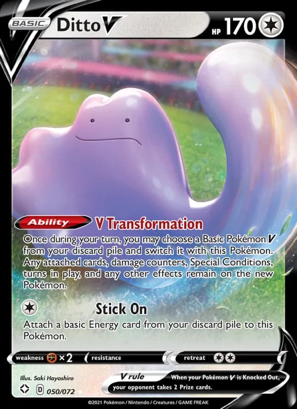 Ditto V card in English