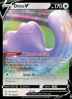 Ditto V card in English