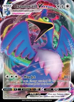 Cramorant VMAX card in English