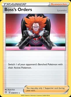 Boss's Orders (Lysandre) card in English