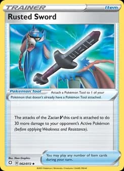 Rusted Sword card in English