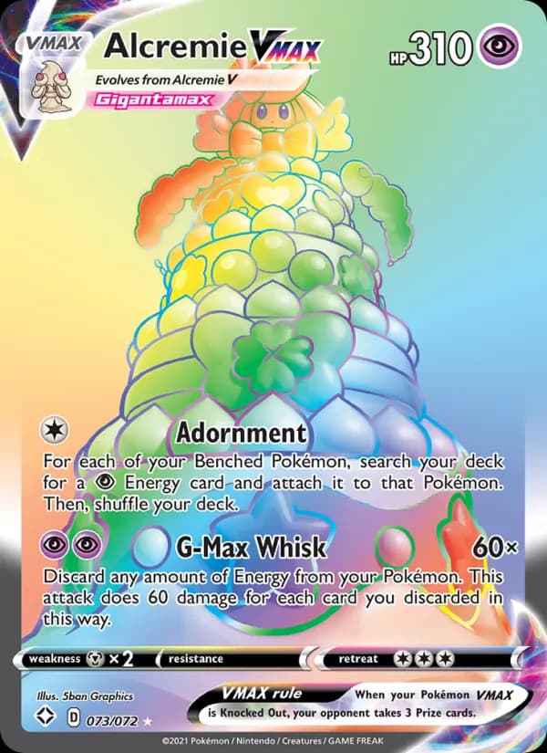 Alcremie VMAX card in English