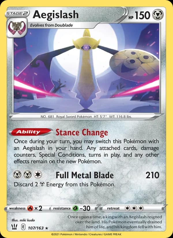 Aegislash card in English