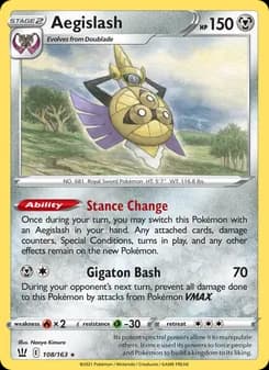 Aegislash card in English