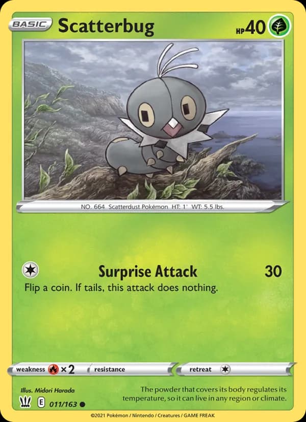 Scatterbug card in English