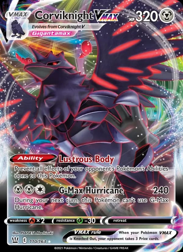 Corviknight VMAX card in English