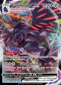 Corviknight VMAX card in English