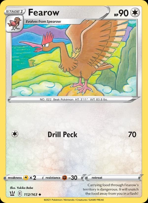 Fearow card in English